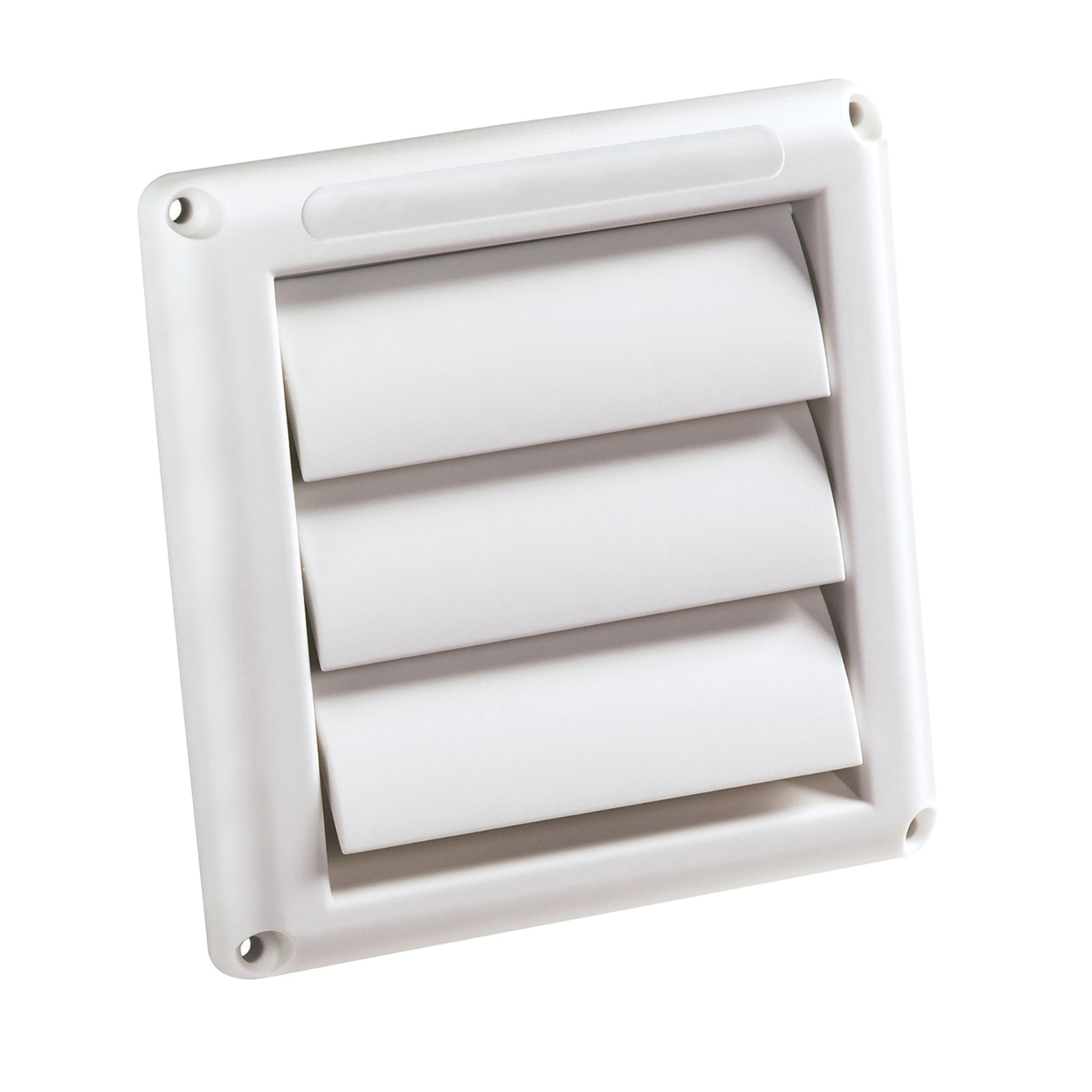 Deflecto Supurr-Vent, Replacement Louvered Vent Hood, Material Plastic, Model# HS4W/18
